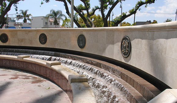 Veteran's War Memorial Fountain Orange, CA